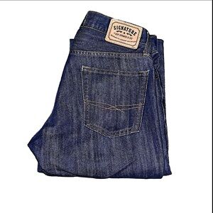 Signature By Levi Strauss Co Jeans Dark Washed Blue Slim Fit Denim Men’s 32x32